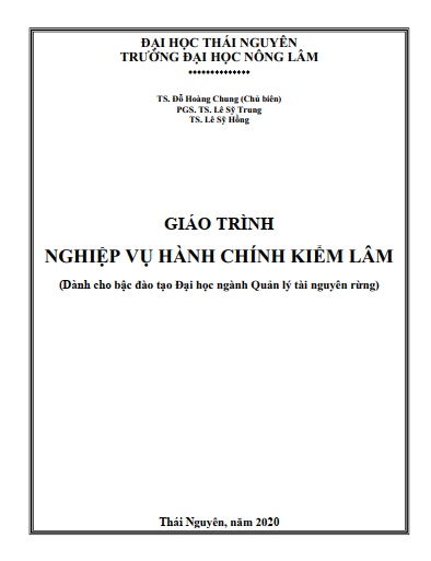 Giáo trình nghiệp vụ hành chính kiểm lâm